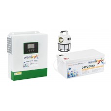 Комплект гибридный инвертор Weekender PRSW-3500TC DC 24V и аккумулятор 200Ah