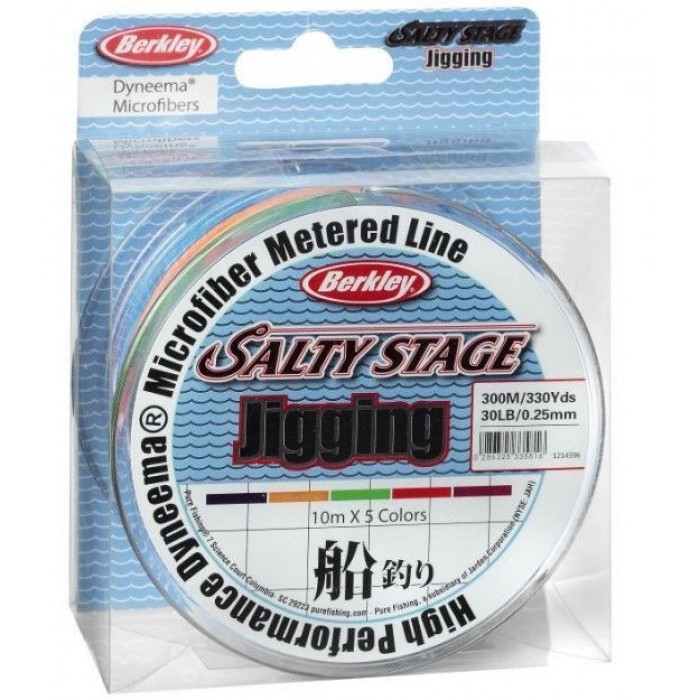 Шнур Berkley Salty Stage Jigging 300 m 0.25 mm 30 Lbs 5 colour