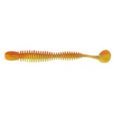 Силикон Reins Bubbling Shad 4" 308 Marble Chart Orange 6 шт