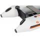 Надувная лодка Колибри КМ-360Д Профи (Kolibri KM-360D Профи) моторная килевая алюминиевый пайол, светло-серая