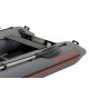 Надувная лодка Колибри КМ-360Д Профи (Kolibri KM-360D Профи) моторная килевая алюминиевый пайол, тёмно-серая