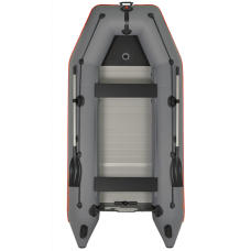 Надувная лодка Колибри КМ-360Д Профи (Kolibri KM-360D Профи) моторная килевая алюминиевый пайол, тёмно-серая
