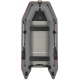 Надувная лодка Колибри КМ-360Д Профи (Kolibri KM-360D Профи) моторная килевая алюминиевый пайол, тёмно-серая