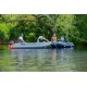 Надувная лодка Колибри КМ-360Д Профи (Kolibri KM-360D Профи) моторная килевая алюминиевый пайол, тёмно-серая