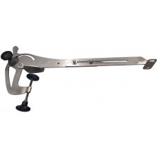 Струбцина поворотно-откидная плоская Технопарус для крепления датчика эхолота из нержавеющей стали