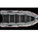 Надувная лодка Колибри КМ-400ДСЛ (Kolibri KM-400DSL) моторная килевая фанерный пайол, тёмно-серая