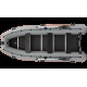 Надувная лодка Колибри КМ-400ДСЛ (Kolibri KM-400DSL) моторная килевая фанерный пайол, тёмно-серая