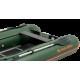 Надувная лодка Колибри КМ-360ДСЛ (Kolibri KM-360DSL) моторная килевая фанерный пайол, зелёная