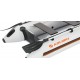 Надувная лодка Колибри КМ-260 (Kolibri KM-260) моторная слань-книжка, светло-серая