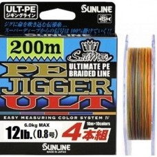 Шнур Sunline PE JIGGER ULT 200m (multicolor)165mm 16lb/7.7kg (16581034)