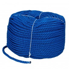 Веревка Polyester 3 strand rope 14 мм 200 м синяя