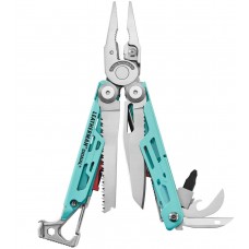 Мультитул Leatherman Signal Aqua Silver, нейлоновый чехол (833187)