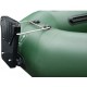 Надувная лодка Колибри К-250Т (Kolibri K-250T) гребная без настила, зелёная