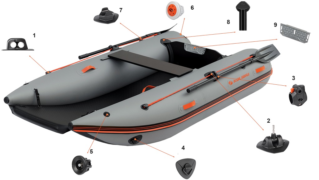 Фурнітура катамарана Kolibri Sea Cat (КМ-300СМ)