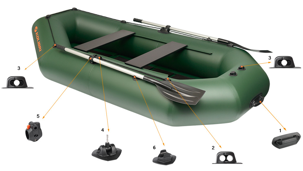 Фурнитура лодки Kolibri K-280CT серии Стандарт